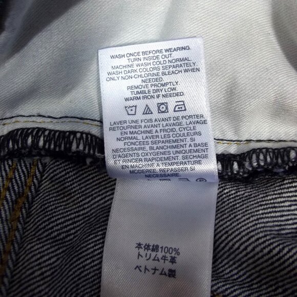 Lands' End Square Rigger Mens Jeans Size 40 Elastic Stretch Waist Faded Blue - Picture 9 of 9